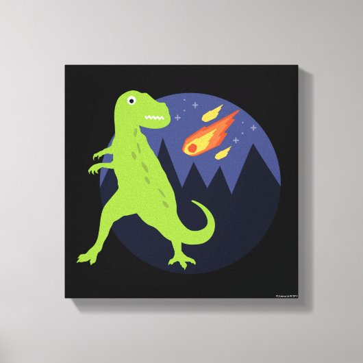 詰まった隕石 キャンバスプリント (正面)