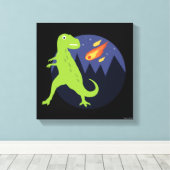 詰まった隕石 キャンバスプリント (インサイチュ (ウッドフロア))