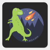 詰まった隕石 スクエアシール (正面)