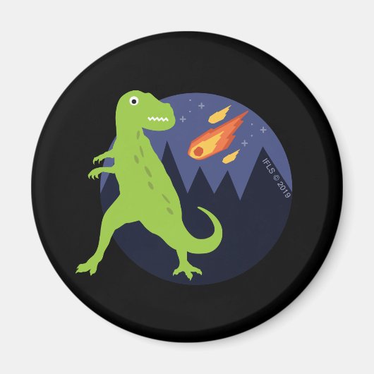 詰まった隕石 マグネット (正面)