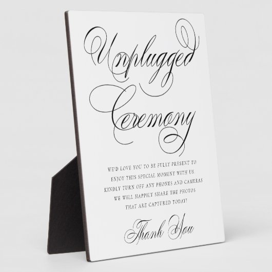 詰めエレガント外し式黒書道 フォトプラーク (側面)