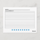 詰め合わせキャンディ空白のレシピカード ポストカード (裏面)
