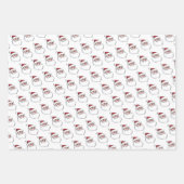 詰め合わせクリスマスラッピング紙フラットシート ラッピングペーパーシート (正面)