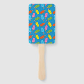 詰め合わカラフルれたポプシクルパターン ハンドファン (裏面)