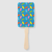 詰め合わカラフルれたポプシクルパターン ハンドファン (正面)