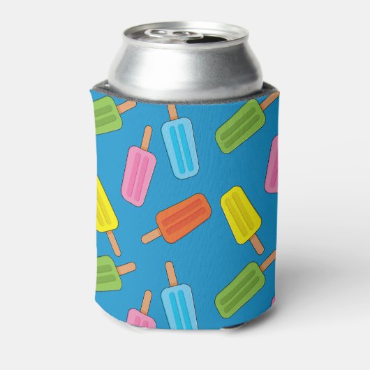 詰め合わカラフルれたポプシクルパターン 缶クーラー (缶裏面)