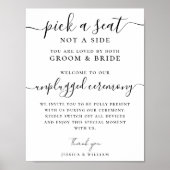 詰め結婚ていない式サイドではなくシートを選ぶ ポスター (正面)
