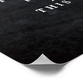 詰め込ま結婚されていない式のサインが燃え立つフローラ ポスター (角)