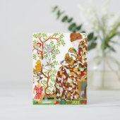 詰め込みクリスマスストッキング シーズンポストカード (スタンド正面)