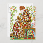 詰め込みクリスマスストッキング シーズンポストカード (正面/裏面)