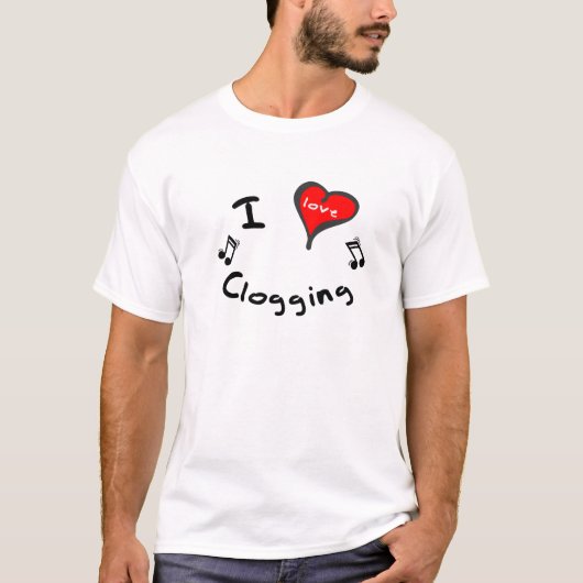 詰るTシャツ- Iのハートの詰ること Tシャツ (正面)