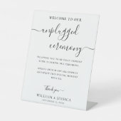 詰モダンめ外し結婚式 台座サイン (正面)