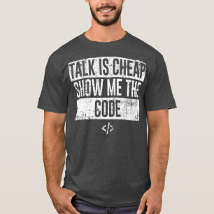 話おもしろいは安いコードのプログラマを見せる Tシャツ