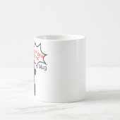 「『話さないでくれ』のマグカップ猫版 コーヒーマグカップ (中央)