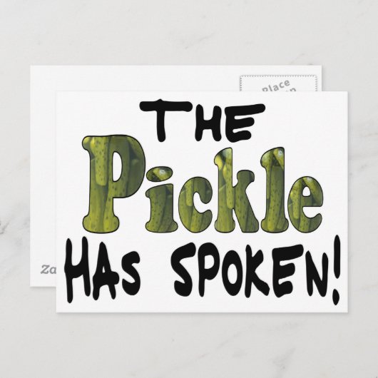 話されたピクルス ポストカード (正面/裏面)