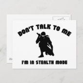 話しかけるな。ステルスモードだ。 ポストカード (正面/裏面)