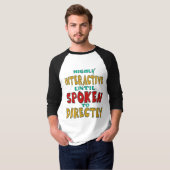 話しかけるまでハイレベルな会話を楽しめる面白いデザイン Tシャツ (正面フル)