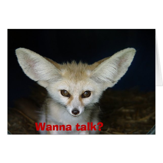 話したい？ (正面横)