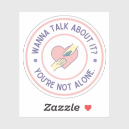 話したい？ピンクメンタルヘルス認識度 シール