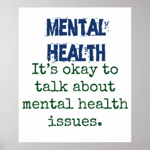 話しても良い – Mental Health引用文 ポスター