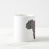 話して下さいの上でアフリカのマグの` コーヒーマグカップ (中央)