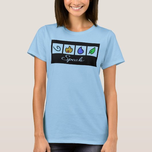 話して下さい Tシャツ (正面)