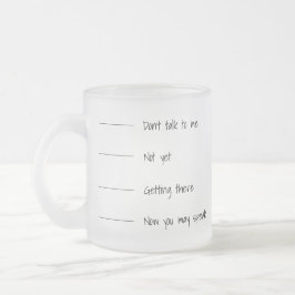 話しな話いおもしろい フロストグラスマグカップ