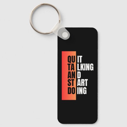 話しやめて始める キーホルダー (正面)