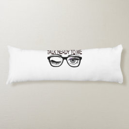 話しオタク私にギーク眼鏡ウィンキングアイパープル ボディピロー