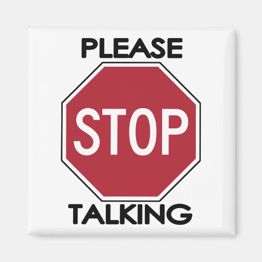 話しストップてくれ マグネット (正面)