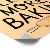 話し合いの少ない詳細ベーキング-おもしろいベーキングポスター ポスター (角)