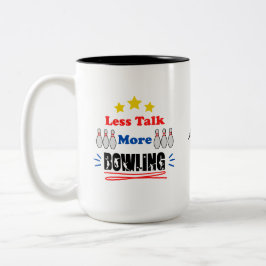 話し合いの減少ボーリングおもしろいトレンディー ツートーンマグカップ