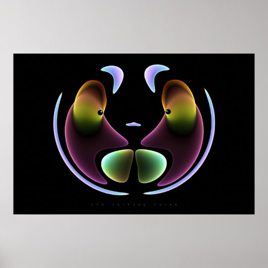 話し合う顔 ポスター (正面)