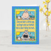 話し好き誕生日カード カード (黄色い花)