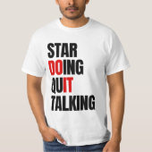 話し始めやめる Tシャツ (正面)