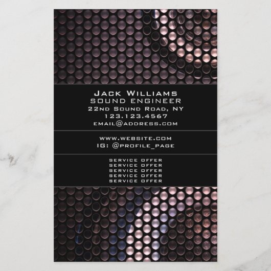 話し手フェイクの顔 チラシ (裏面)