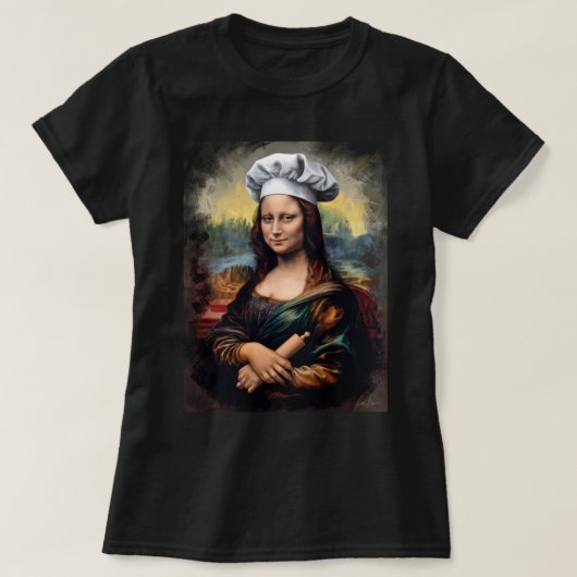 話し方が少ない料理 Tシャツ (デザイン正面)