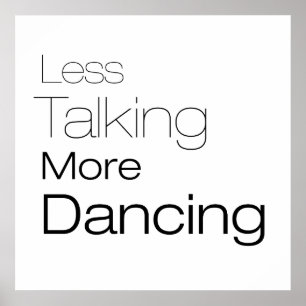 話し方が少ない踊り ポスター