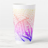 話し蜂 カフェラテマグ (正面)