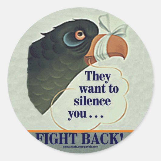 話し過ぎる ラウンドシール (正面)