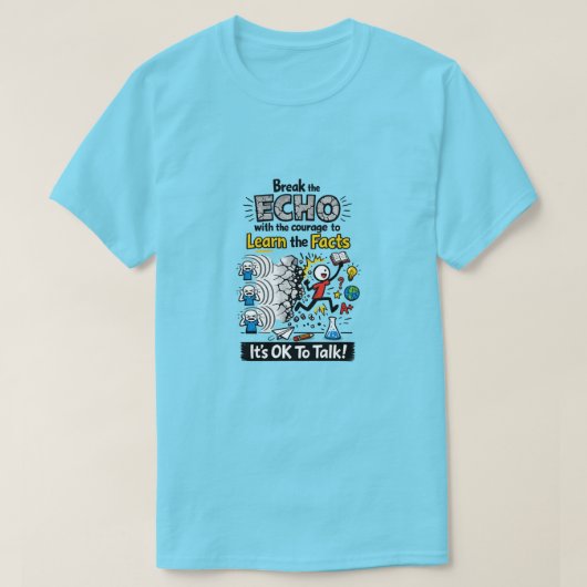 話すことは恥ずかしいことじゃない (15) Tシャツ (デザイン正面)