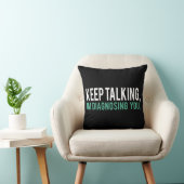 話すことを、私診断しています心理学のユーモア保って下さい クッション (椅子)