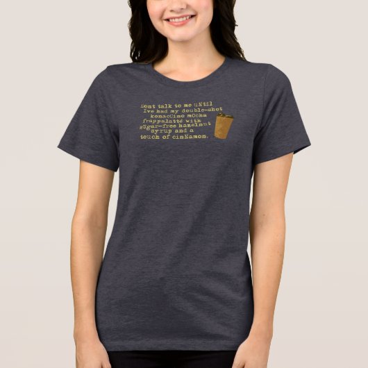 話すにコーヒーが必要 トライブレンドTシャツ (正面)