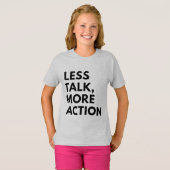 話すより行動 Tシャツ (正面フル)