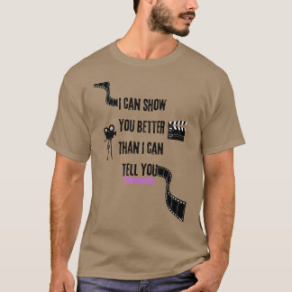 話すより見せた方が早いよ坊や Tシャツ