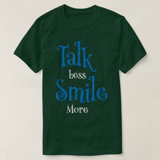 話すスマイルを減らす Tシャツ (デザイン正面)