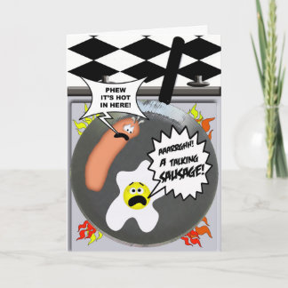 話すソーセージ カード