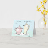 話すティーポット カード (黄色い花)