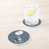 話すビーグルかわいい犬のドリンクコースター コースター (側面)