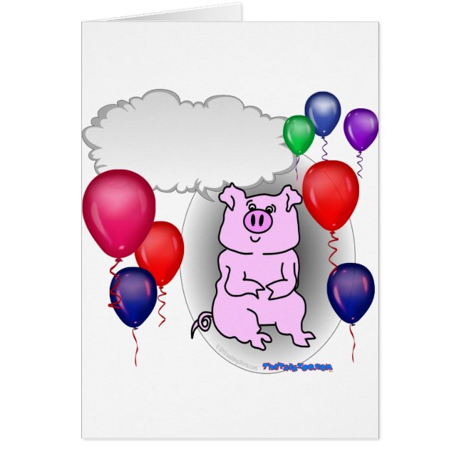 話すピンクのパーティーのブタ (正面)